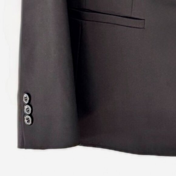 Hobbs London Women's Blazer Classic Charcoal Jack Pockets Lined US Size 8 EUC - Picture 6 of 12